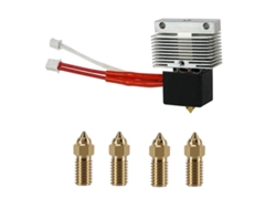 Kit de extrusor + boquillas de 0,2 mm/0,4 mm/0,6 mm/0,8 mm/1,0 mm para Neptune 4/4pro, 24 V, 40 W, con resistencia calefactora. GOKOCO