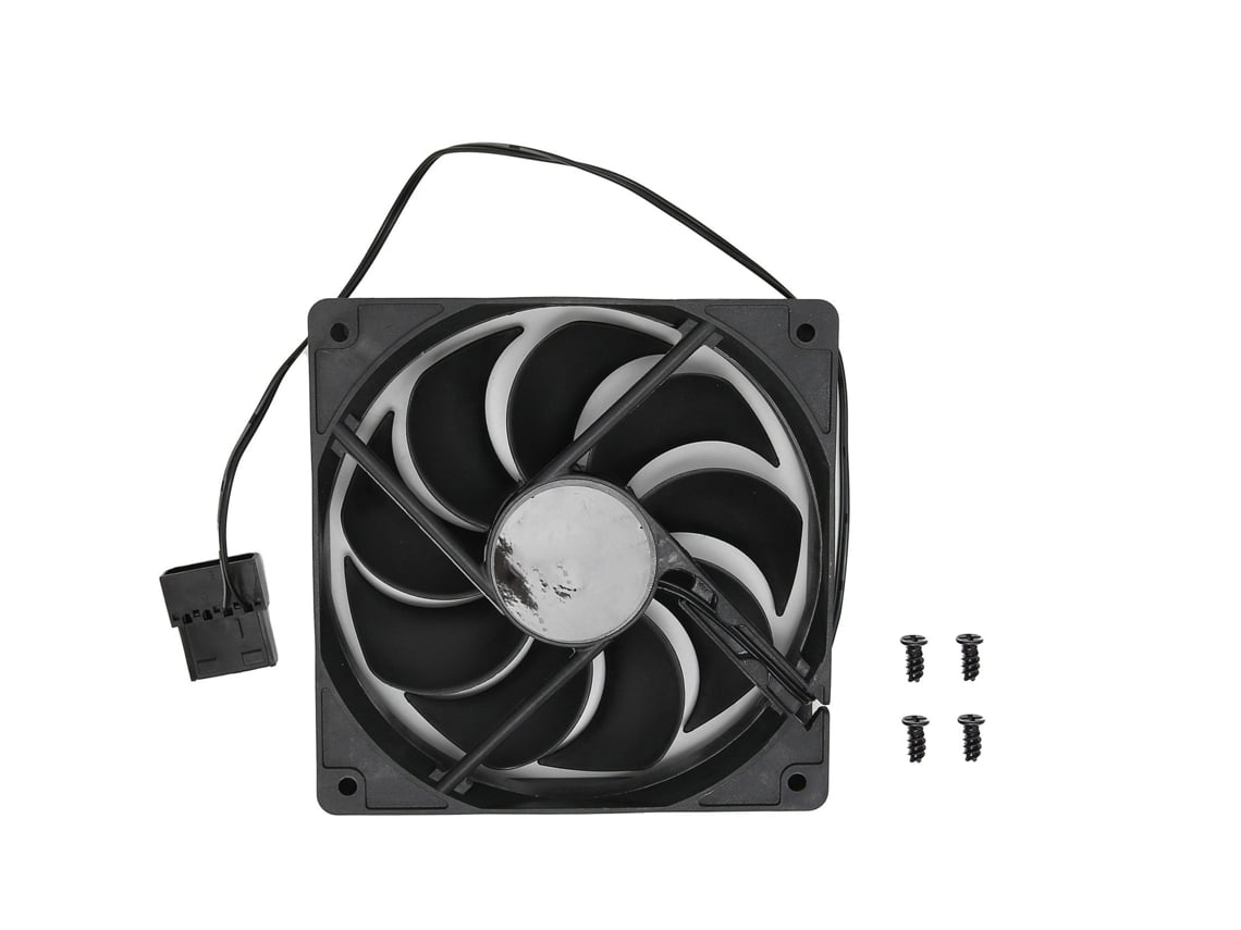 Ventilador De Refrigeración 12cm 9 Aspas Silencioso Antichoque Eléctrico Para Gabinete De Ordenador Refrigerador De Pc Ventilador De Flujo De Aire