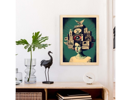 NACNIC Poster Radiodifusión En Estilo Surrealismo Cinematográfico Ilustraciones Y Grabados De Historieta Abstracta Y Artística A3