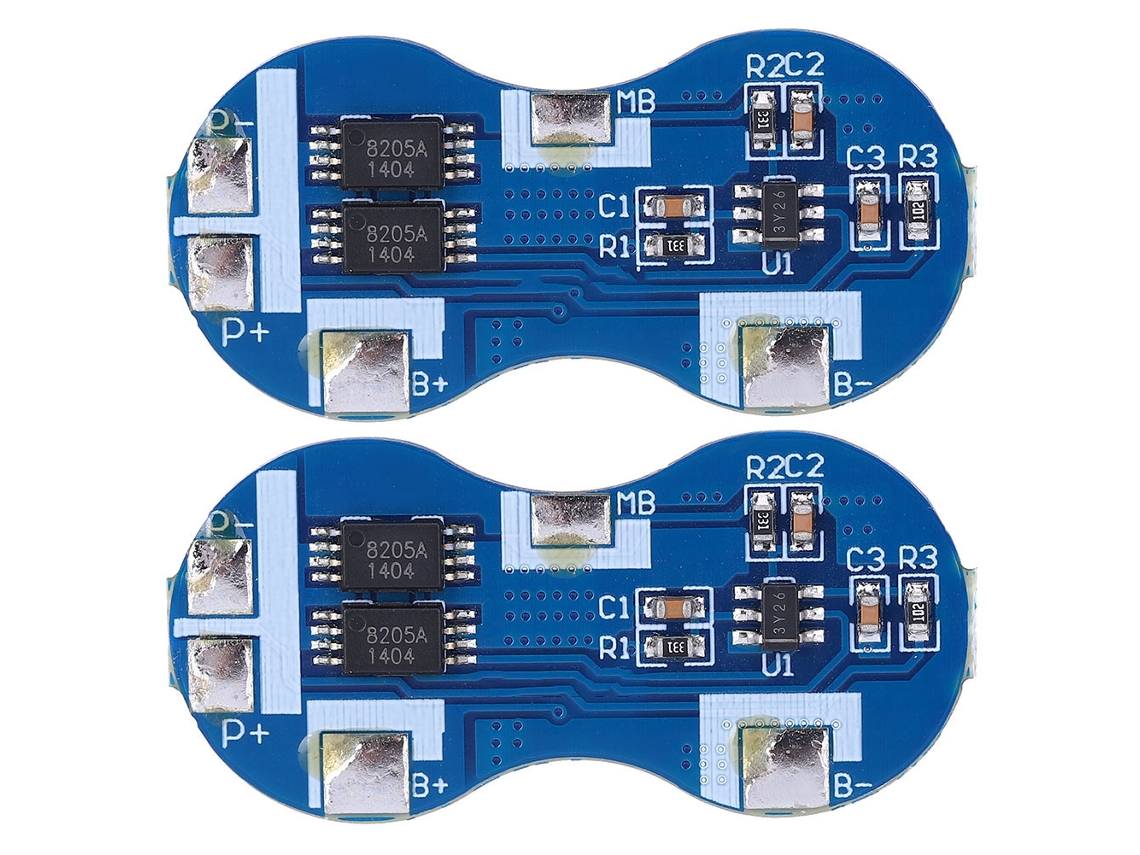 2026-placa De Protección Para Baterías De Litio 18650 2pcs 7.4v 2 Cuerdas Chip De Protección 4a Sobrecarga Sobrecorriente
