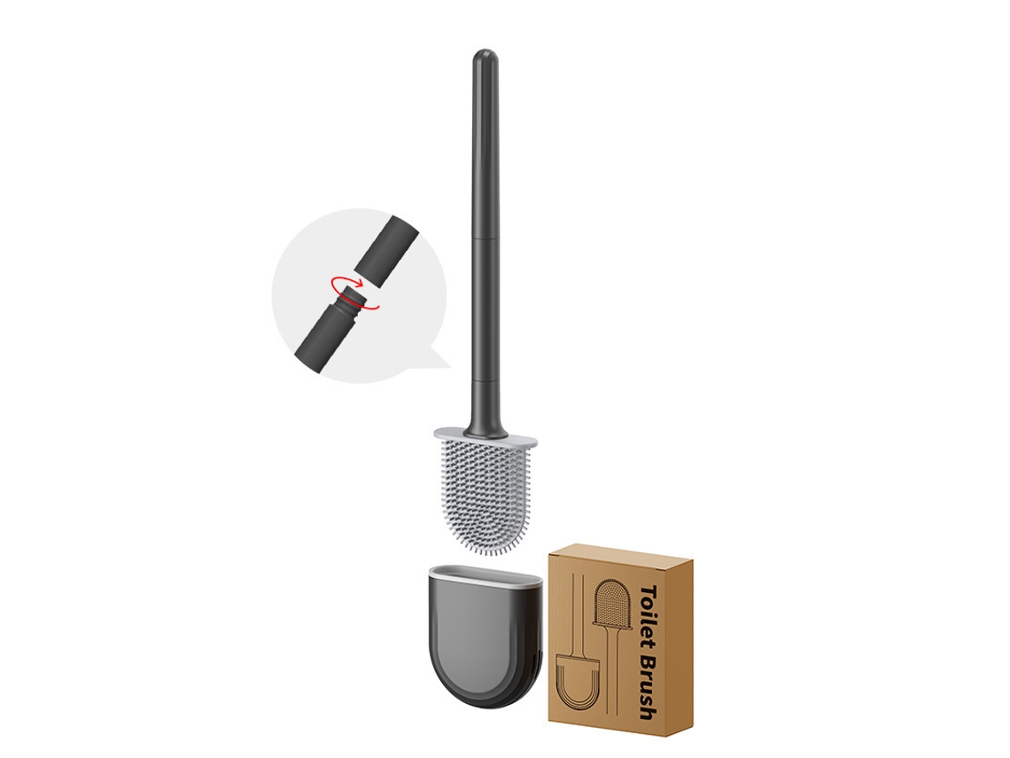 Escova de Vaso de Silicone com Suporte MDUG