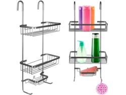 Estante de ducha con cesta colgante Jortmrd