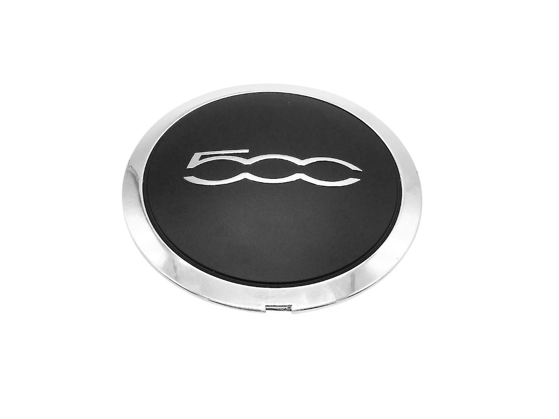 Tapacubos De 133 Mm Compatibles Con Fiat 500, Tapacubos Centrales Plateados