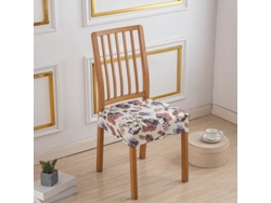 1 paquete de funda protectora extraíble para silla de comedor para el hogar, patrón de restaurante 13-Tamanho universal LUUCOZK