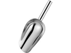 Cuchara para hielo de acero inoxidable, apta para cocinas, bares y fiestas, 22,5 cm. Mdug