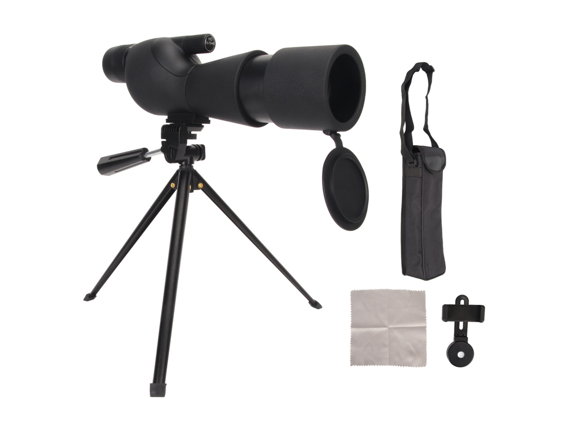 Telescopio De Observación 25-75x60 Con Trípode, Bolsa Y Adaptador Para Smartphone - 45 Grados