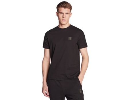 Camiseta para Hombre ARMANI EXCHANGE (M - Negro)