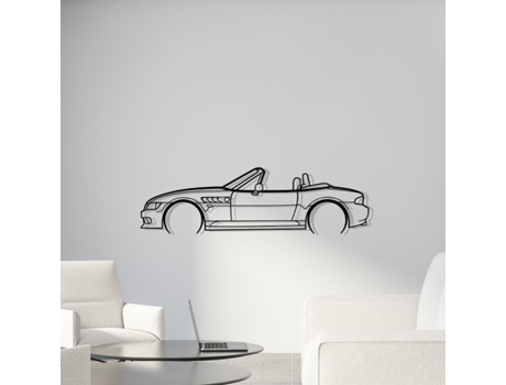 DECORACIÓN DE PARED DE METAL DETALLADA Z3 Decoración de pared de metal 100CM