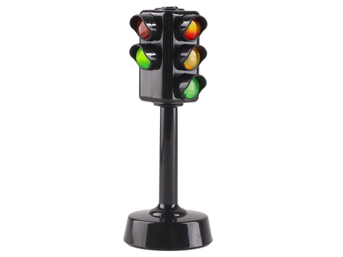 Ats-juguete Educativo De Semáforo Mini Señales De Tráfico Luz Rojo Verde Colección Modelo Lámpara Seguridad