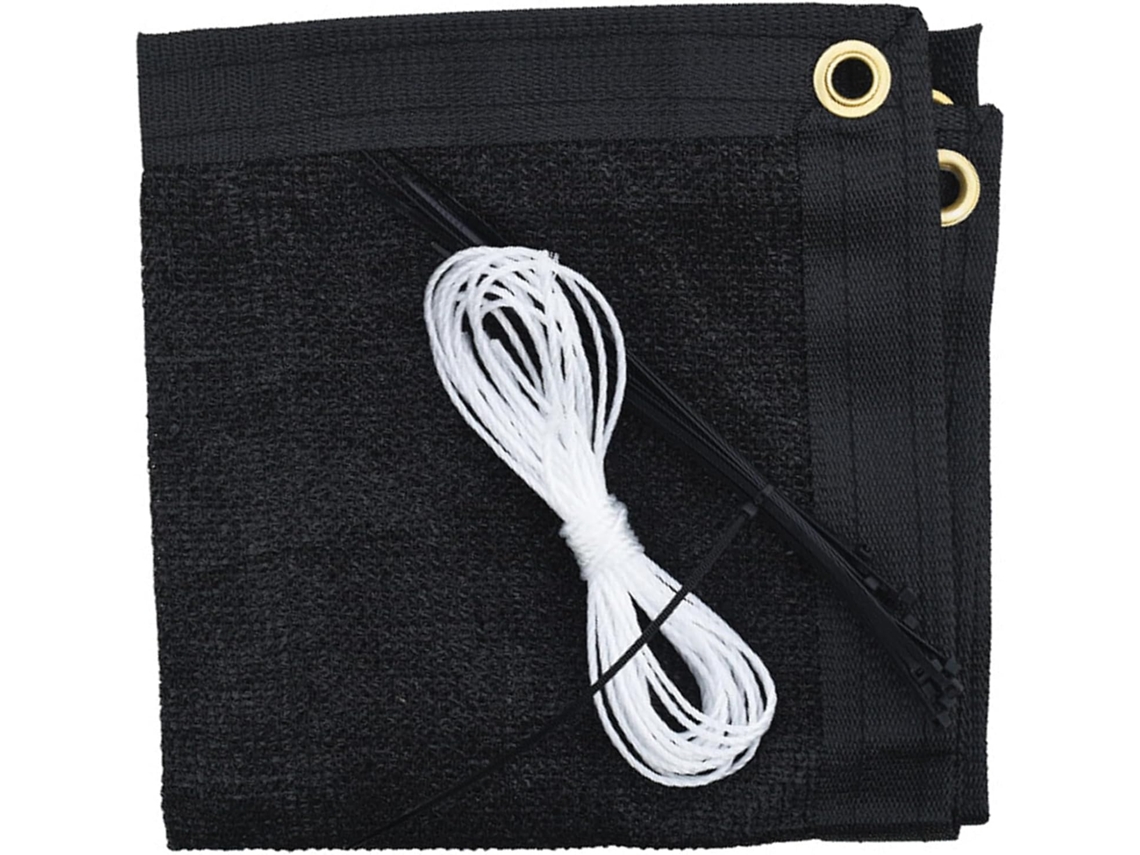 Mampara Privacidad, Hdpe, Transpirable, Color Negro, Para Balcón, Vallas