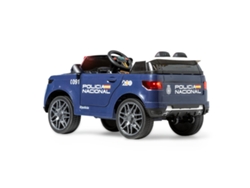 Coche eléctrico infantil Ataa Pro con batería de 12 V, para Policía Nacional o Policía Local, con luces y sirena. Color azul.
