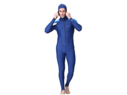 KOFIHETY Traje de buceo largo impermeable con protección térmica azul M INTL