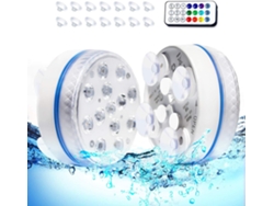 RNEMITERY Iluminación LED sumergible, decoración acuática multicolor cambiante, batería de gran capacidad que garantiza una larga duración de iluminación, ideal