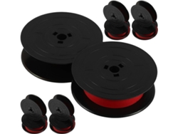 Juego De 5 Cintas De Tinta Bicolor Roja Y Negra