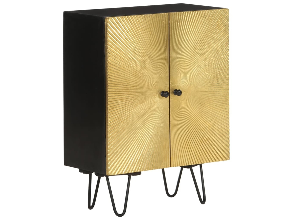 Aparador De Madera Maciza De Mango 55x30x75 Cm