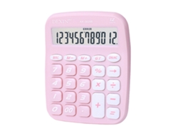 Preciosa Calculadora De Sobremesa Con Botones Grandes, Pantalla Lcd De 12 Dígitos, Rosa, Negro, Blanco, Azul.