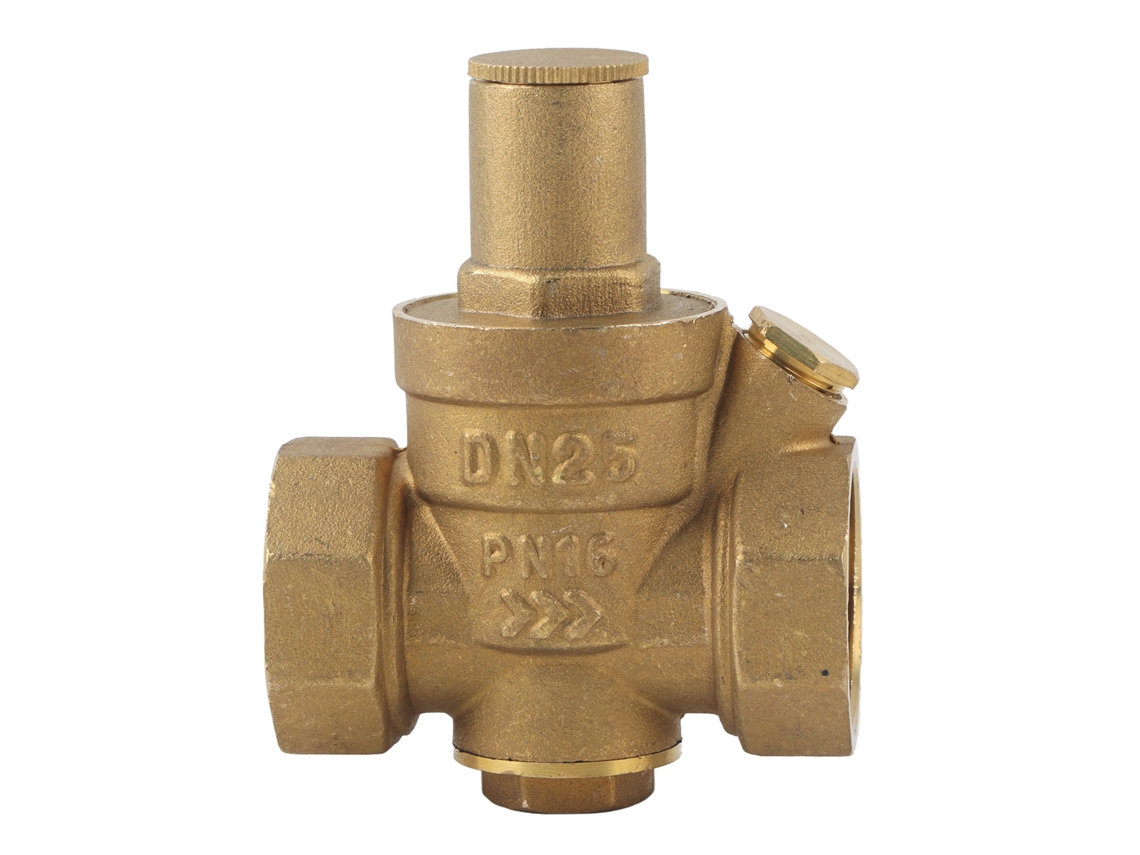 Válvula Reguladora De Presión De Agua De Latón Ajustable Con Rosca Dn25 De 1".