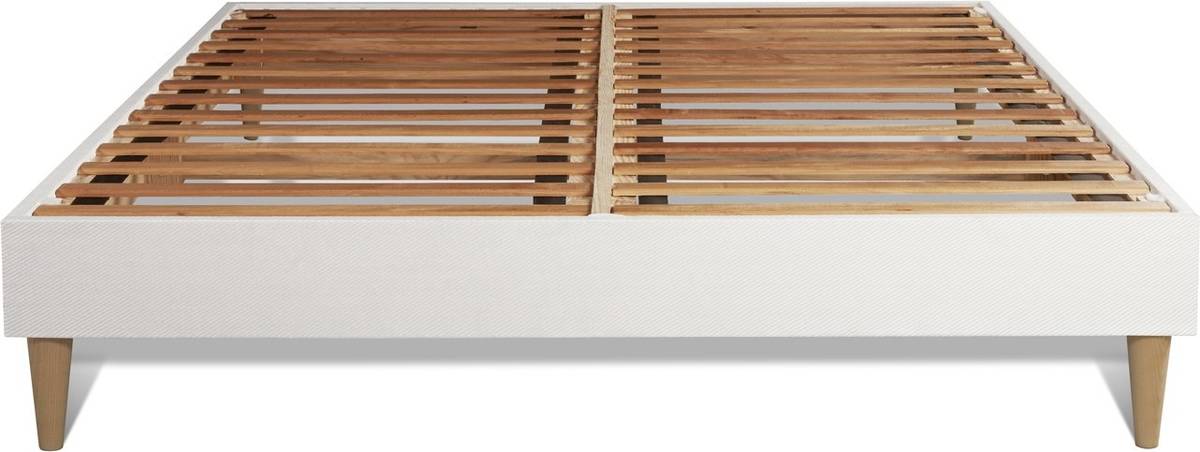 Conjunto de Somier Blanco + Colchón SLEEPFIT Soft (140x210 cm - Espuma)