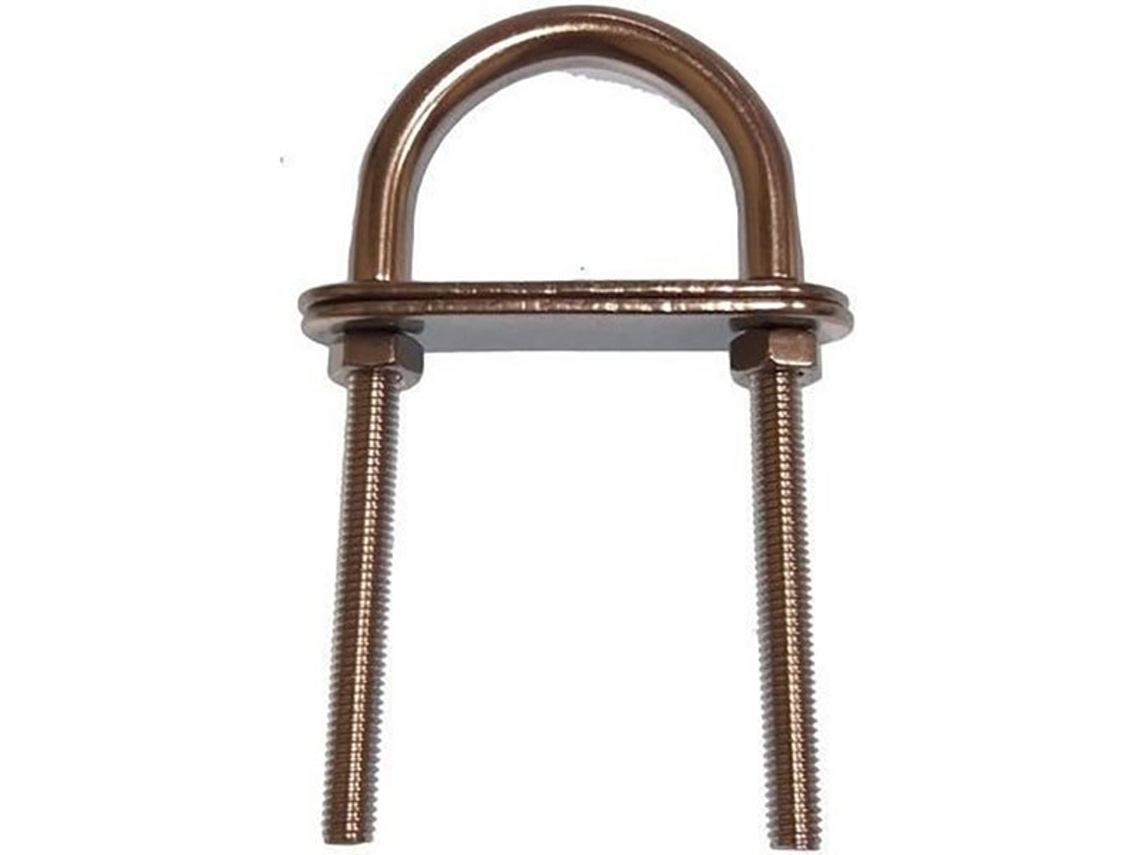 U Parafuso Inox 10 Unidades Prateado 10 Mmgoldenship