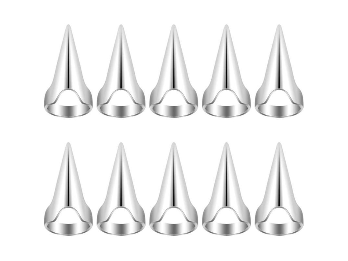Anillos metálicos para separar y peinar el cabello - Herramientas de peinado para uso profesional en salones y en el hogar.