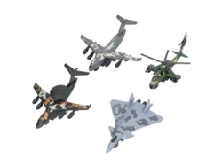 4pcs Brinquedo De Avião De Retorno Liga Modelo Simulado Presente Aniversário Para Crianças Meninos Camuflagem