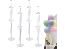 JILLIOPER Kit de soporte para globos, 4 piezas, para decoración de fiestas