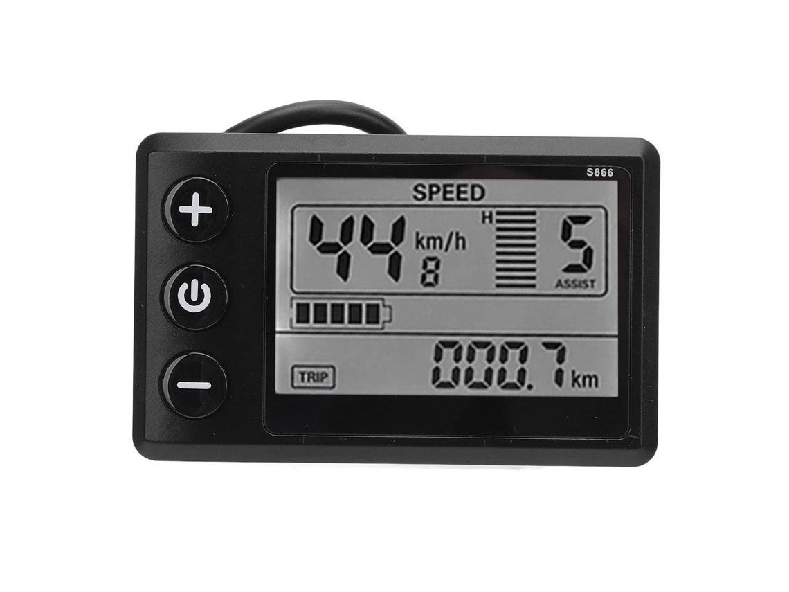 Vlrla-pantalla Lcd Para Patinete Eléctrico S866 24v 36v 48v 60v 6 Pin Panel De Control Resistente Al Agua