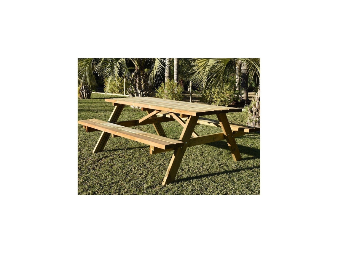 Mesa Picnic alta Calidad, madera tratada