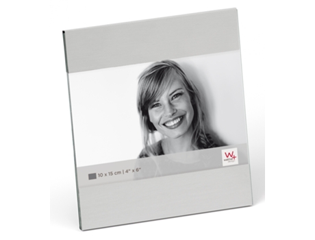 Ava portrait frame, 10x15, silver dull