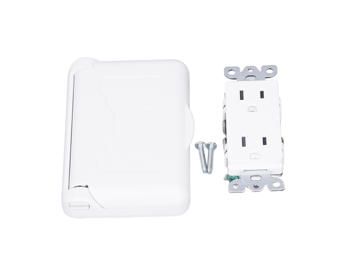 Tomacorriente Impermeable Con Tapa Estándar Ee.uu. Receptáculo Eléctrico Exterior Rv 15a 125vac