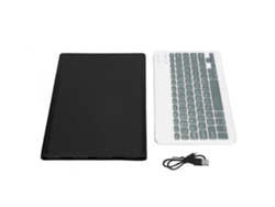 Baoj-2026teclado Sem Fio Mini Ultra Fino 11,5 Polegadas Silencioso Impermeável Com Capa De Couro Para Xiaoxin Pad Pro5 Preto