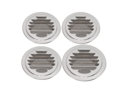 Rejilla redonda de acero inoxidable 304, 100 mm, para cocina/baño.