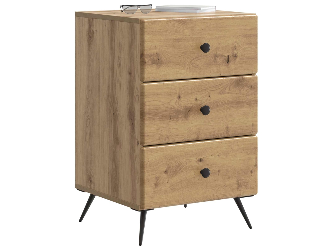 Maison Exclusive - Armario De Noche Con Cajón Roble Artesanal 43 X 41 X 66,5 Cm