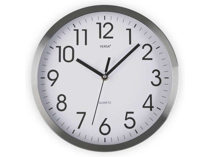 RELOGIO PAREDE VERSA ALUMIN. 20CM