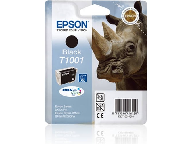 Cartucho de tinta EPSON T1001 Tinta DURABrite Ultra Negro
