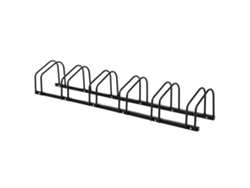 VPMKP - Homcom aparcamiento para 6 bicicletas, soporte de acero para estacionar bicicletas en el suelo para interior y exterior 179x33x27 cm negro PMM CAPITALI