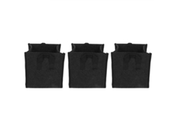 Bolsas Cuadradas De Fieltro Negro Con Asas Para Plantar Hortalizas De Jardín, Contenedor De Cultivo, 23,5 X 23,5 X 25 Cm