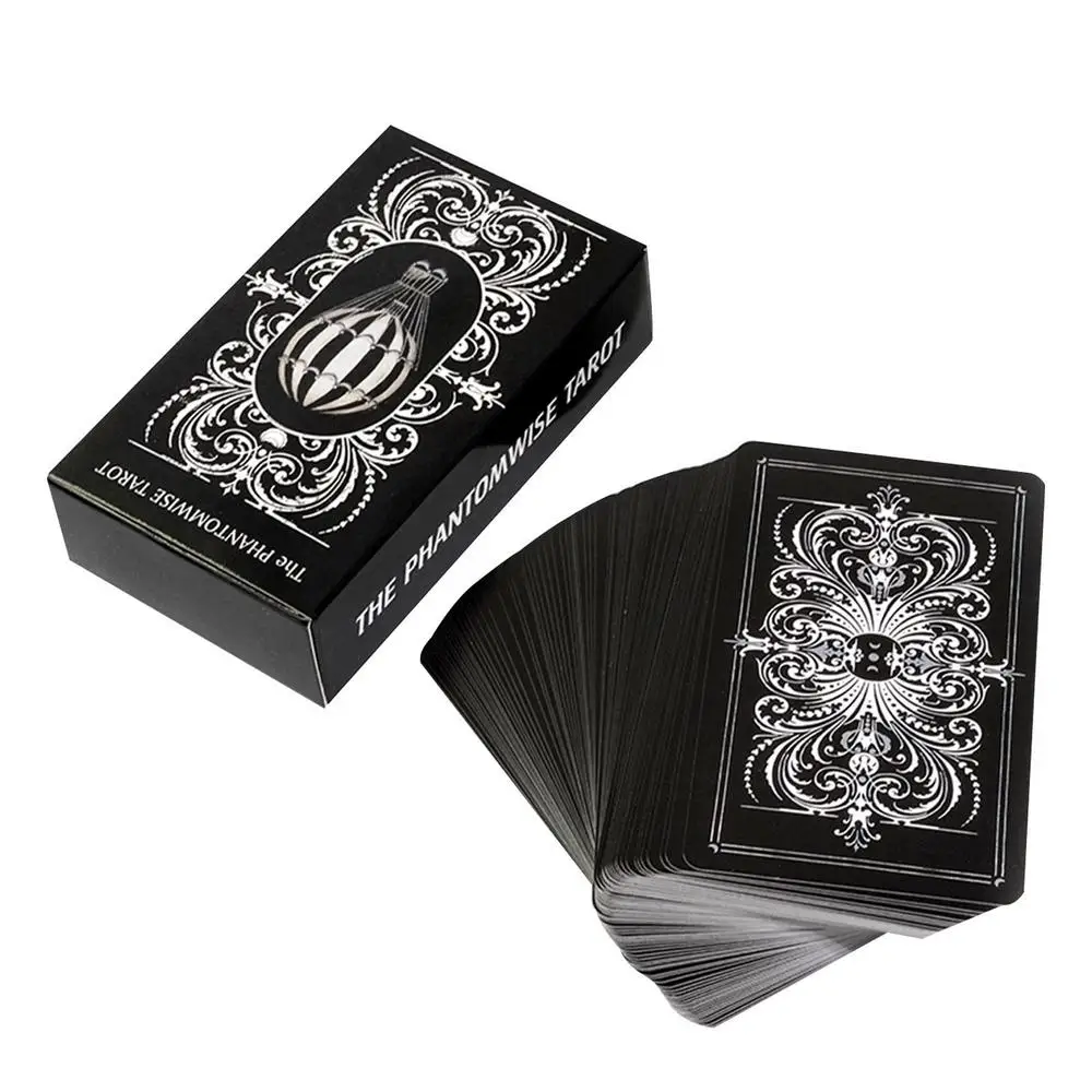 Baraja De Tarot Phantom Sage De 78 Cartas, Completamente En Inglés, Portátil Y Con Diseños Llamativos.