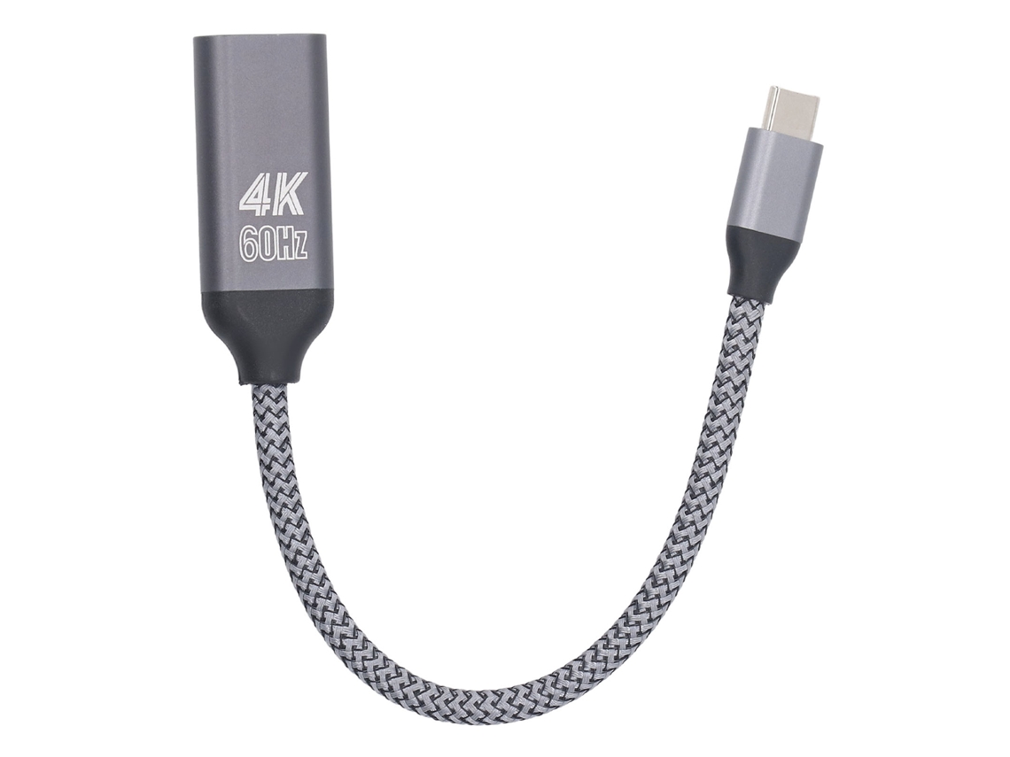 Cable Adaptador Usb-c A Hdmi 4k 60hz Para Proyección De Pantalla Hd Con Material Textil Y Conexión Plug And Play.