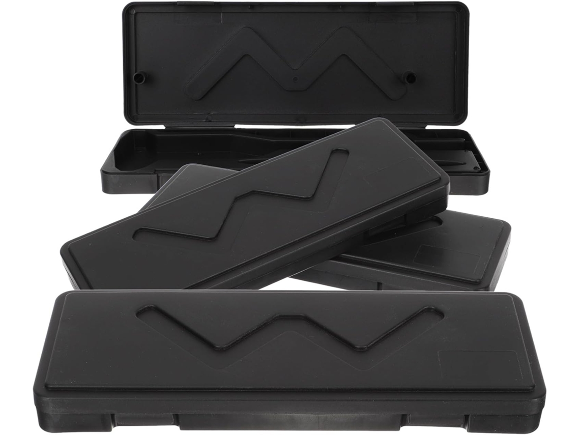 Herramientas 4 Caja De Medición Portátil De Plástico Negro Para Calibrador Y