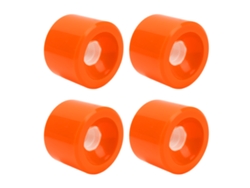 4 Ruedas De Pu 78a Seguras Para Patinete Con Agarre Fuerte, Duraderas, Resistentes A Las Grietas, Color Naranja.