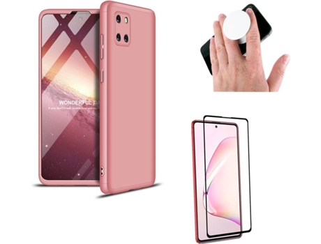 Carcasa, Protector y Popsocket Samsung Note 10 lite Slim armor 360º Rosa