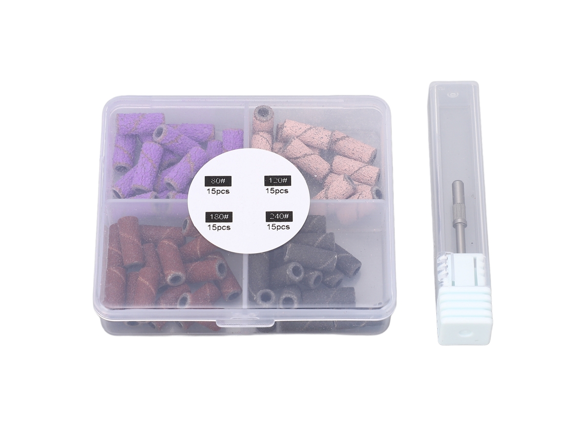 60pcs Anillos De Lijado Para Uñas Efectivos Para Eliminar Piel Muerta Y Callos Profesionales Para Salón Y Hogar