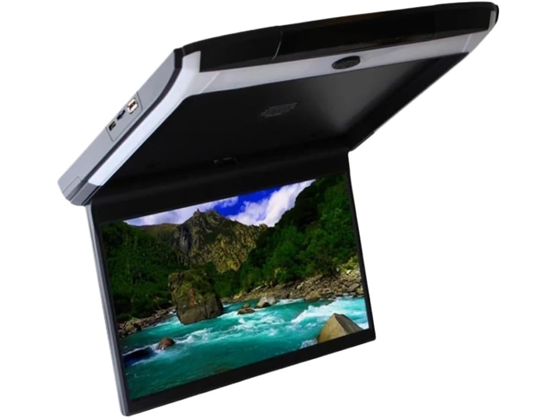 Monitor De Techo Para Coche De 12,5 Pulgadas, Pantalla Plegable Ips Hd 1080p Con Luz
