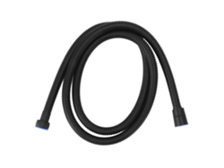 Manguera de ducha larga y flexible de acero inoxidable resistente a la presión, color negro