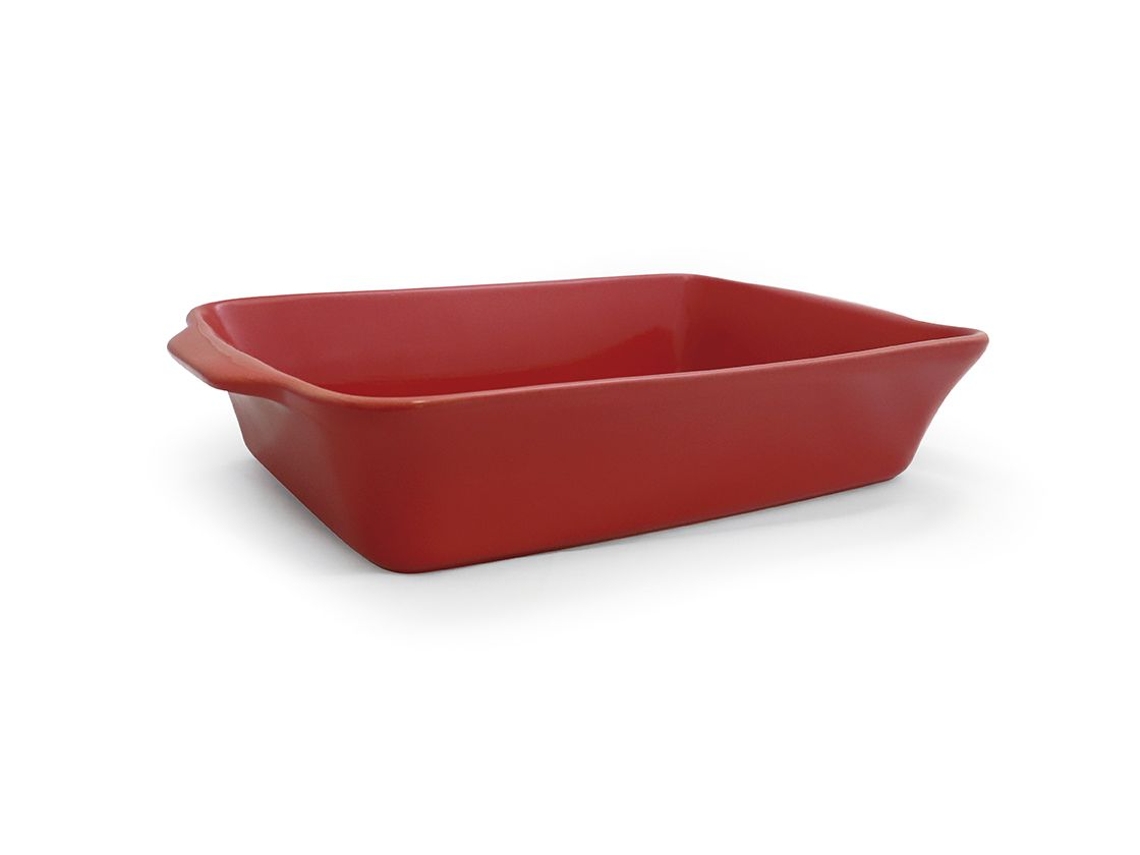 Fuente De Horno Jomafe Rectangular Domus Roja 34 Cm