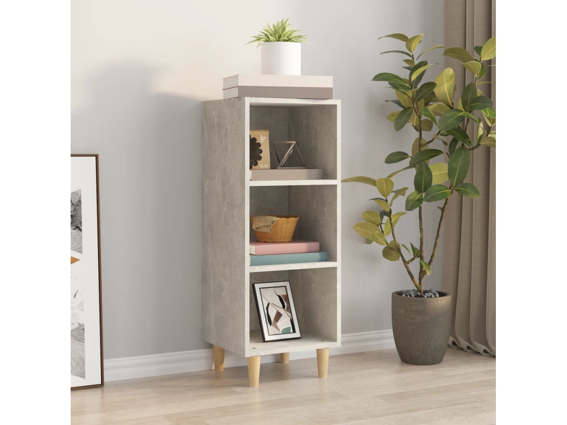 Lovely Home Aparador 34,5X32,5X90 Cm Madera Procesada Gris Cemento