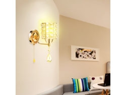 Lámpara de pared de cristal 2026 para dormitorio, comedor y pasillo, aplique de pared moderno.