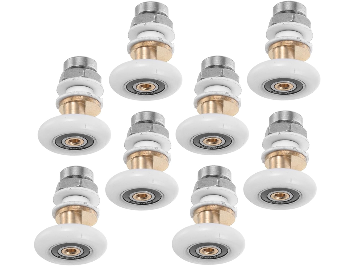 Puertas 25 Rodillos Cristal Ducha Mm 8 Piezas Rodamientos