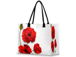 Bolso Mano Moderno Grande Tropicallife Estampado Amapolas Para Mujeres Niñas Bolso Hombro Compras Trabajo G